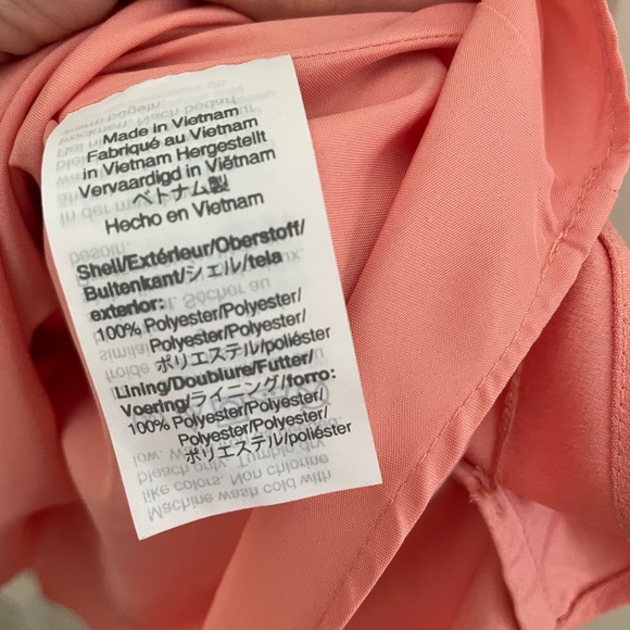 J Crew scalloped racer back camisole size 8 peach/salmon color never worn - Picture 6 of 8